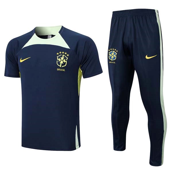Camiseta Brasil Conjunto Completo 2023/2024 Azul